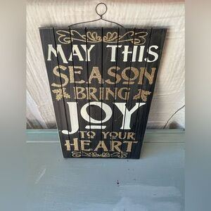 joy hanging sign x-mas